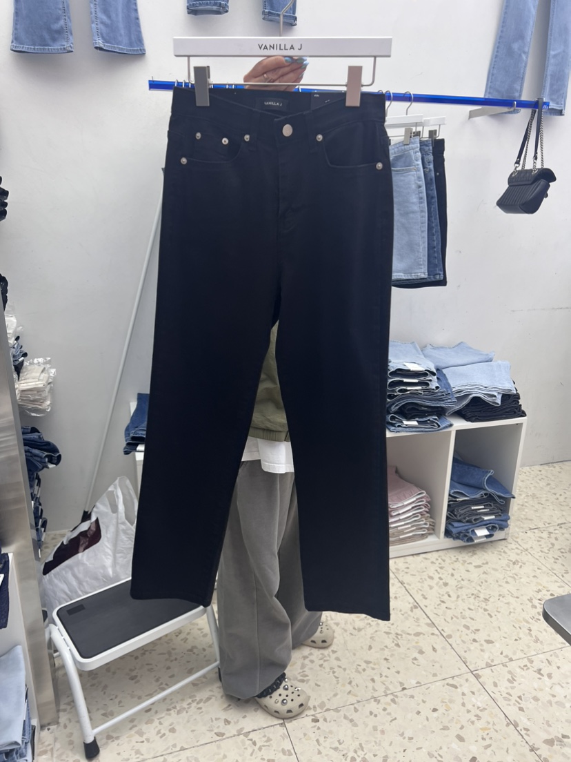 VANILLA J韓國直郵東大門代購女裝新品人氣職業24春夏牛仔褲VANILLA J牛仔褲