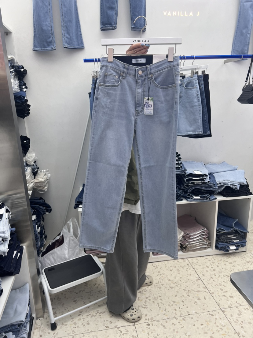VANILLA J韓國直郵東大門實拍女裝新品熱賣職業時尚牛仔褲VANILLA J牛仔褲