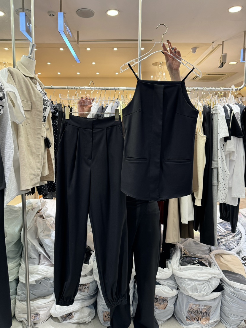Workshop韓國直郵女裝新品真品休閑職業推薦熱賣24春夏休閑褲Work_shop休閑褲圖色2
