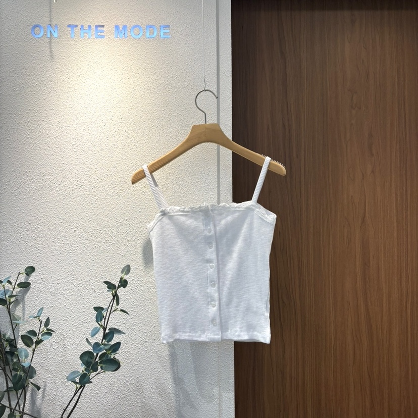 ON THE MODE韓國直郵女裝新款休閑推薦真品時尚吊帶背心蕾絲ON THE MODE吊帶/背心圖色1