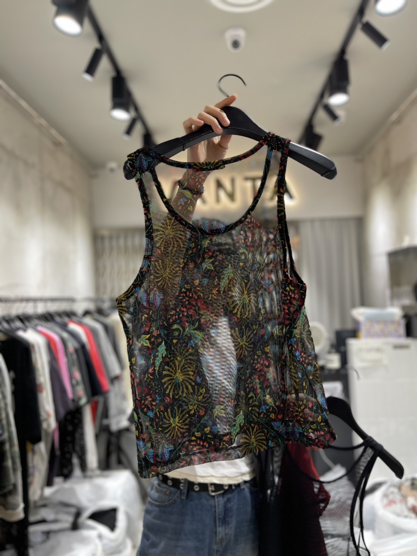 VANTA韓國直郵東大門實拍女裝新品24春夏真品熱賣吊帶背心VANTA吊帶/背心