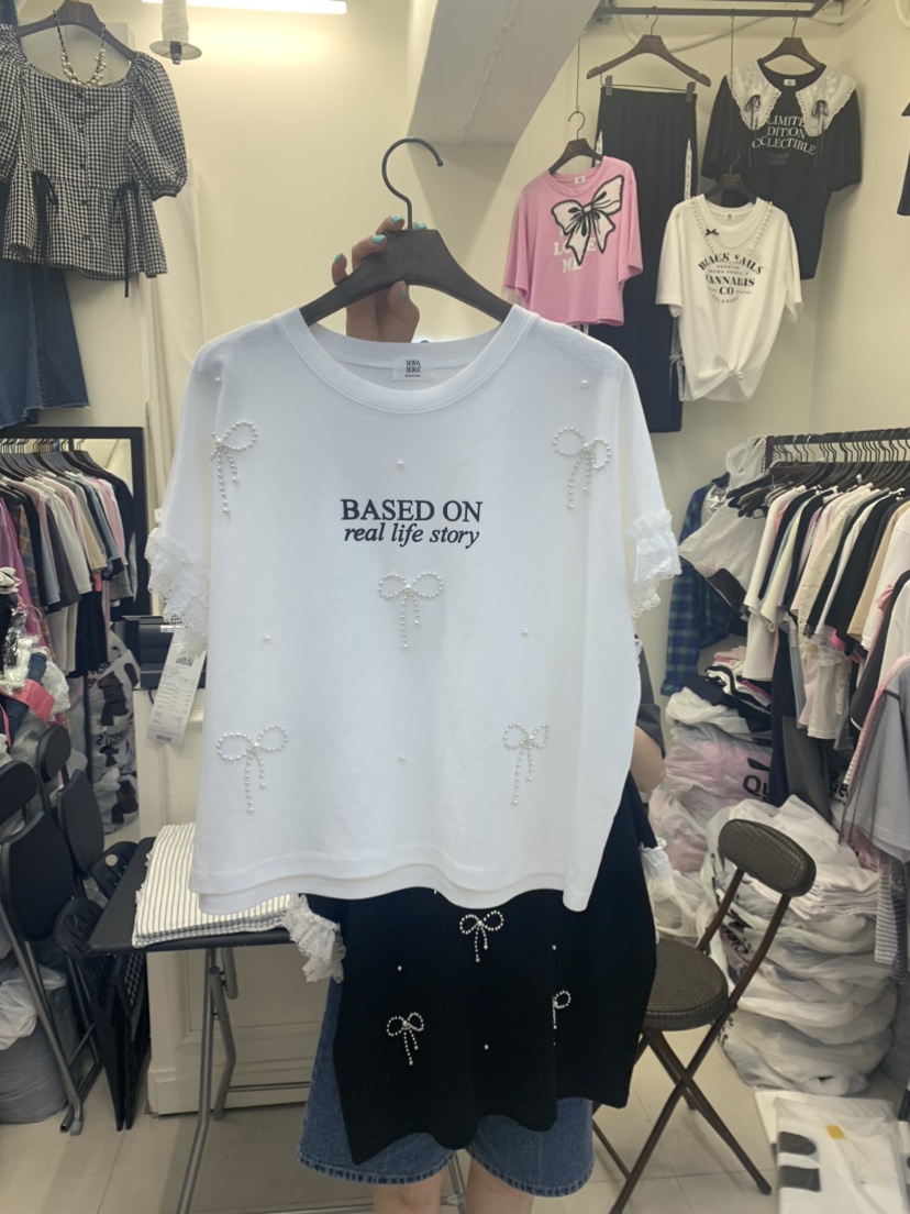 BORA BORA韓國直郵東大門代購女裝新品職業時尚推薦人氣T恤BORA BORAT恤