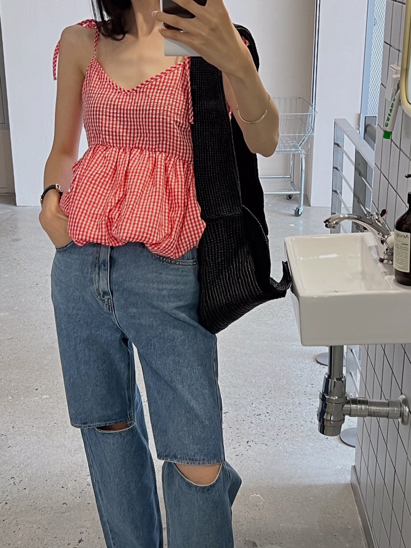 VERANDA直郵韓國代購女裝新款推薦職業時尚熱賣人氣吊帶背心VERANDA吊帶/背心