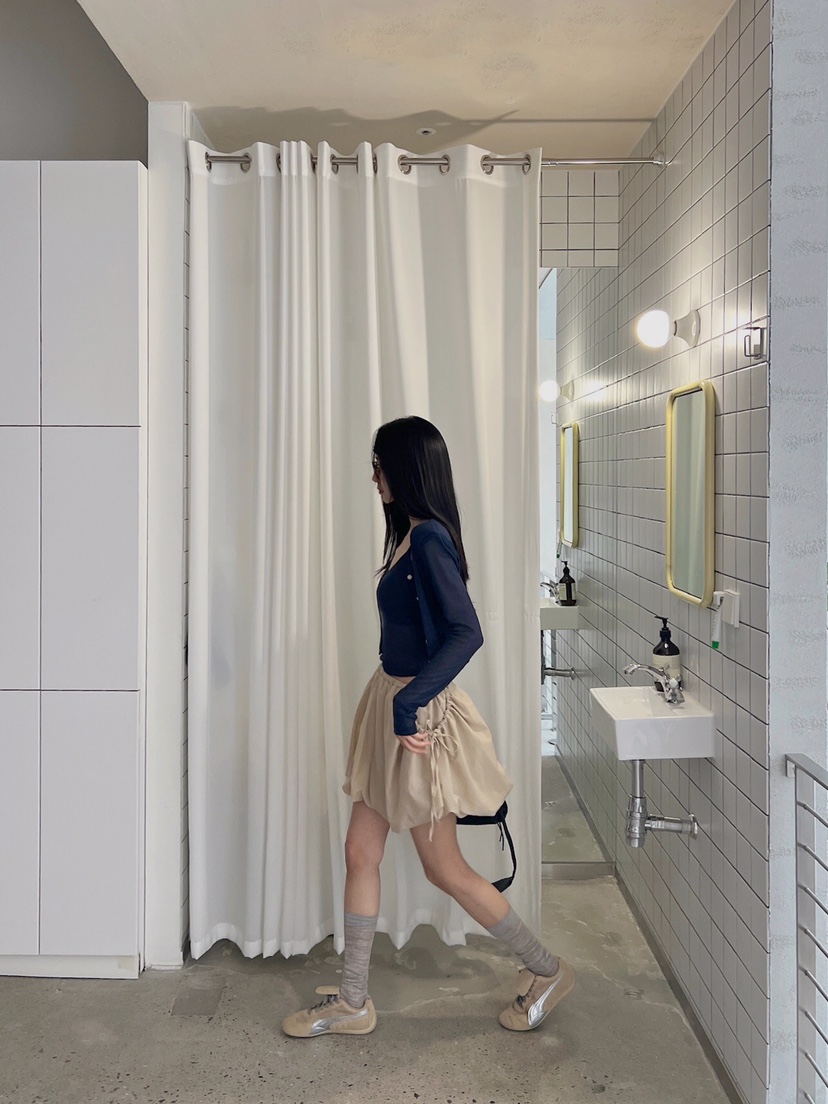 VERANDA韓國直郵女裝新款時尚人氣職業24春夏休閑真品短裙VERANDA短裙