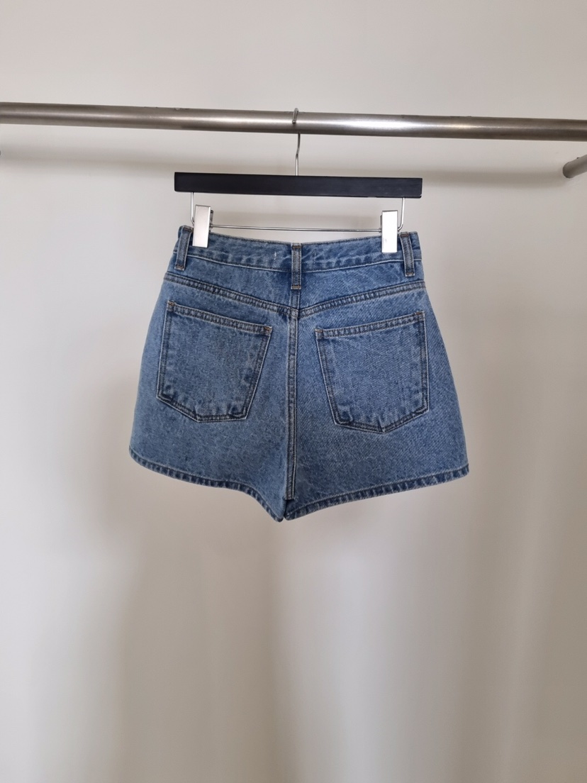 VERANDA韓國直郵東大門代購女裝新品熱賣24春夏短褲牛仔布口袋VERANDA短褲