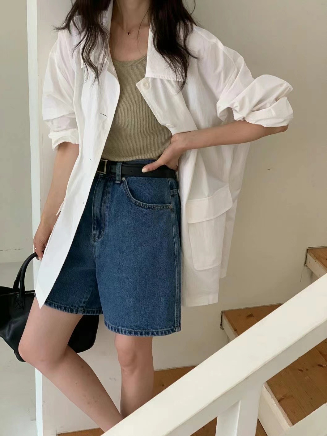 VINE直郵韓國代購女裝新品休閑職業人氣熱賣24春夏時尚短褲VINE短褲