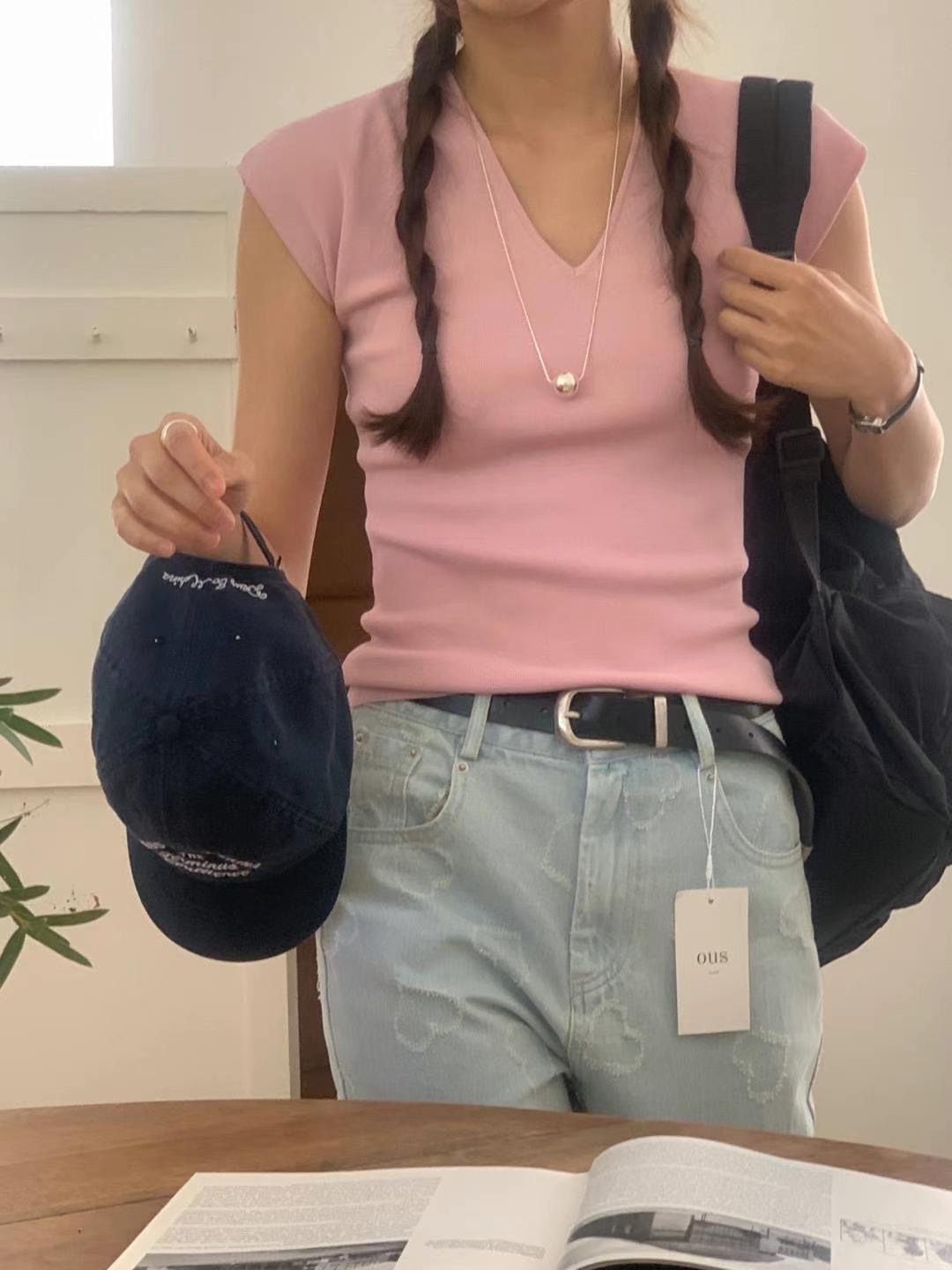 OUS.SEOUL韓國直郵東大門代購女裝新品推薦職業熱賣針織衫OUS.SEOUL針織衫