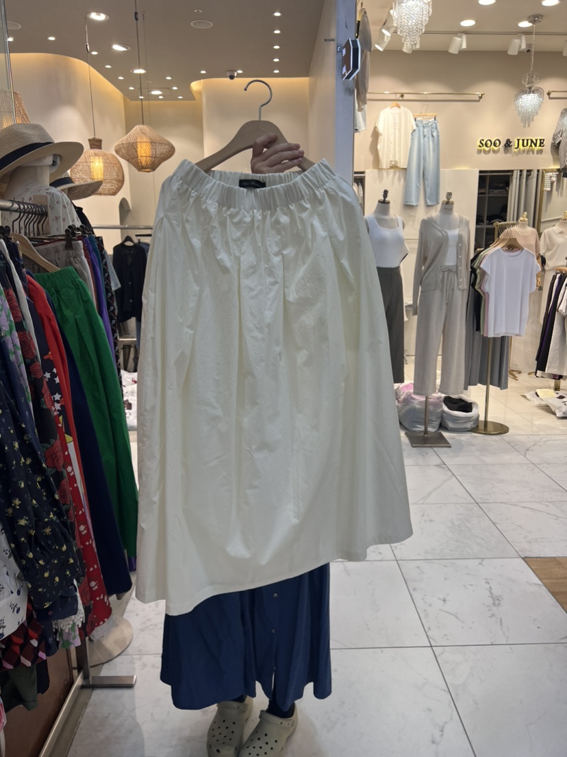 SUISUI韓國直郵東大門實拍女裝新品時尚24春夏真品長裙褶皺SUISUI長裙圖色3