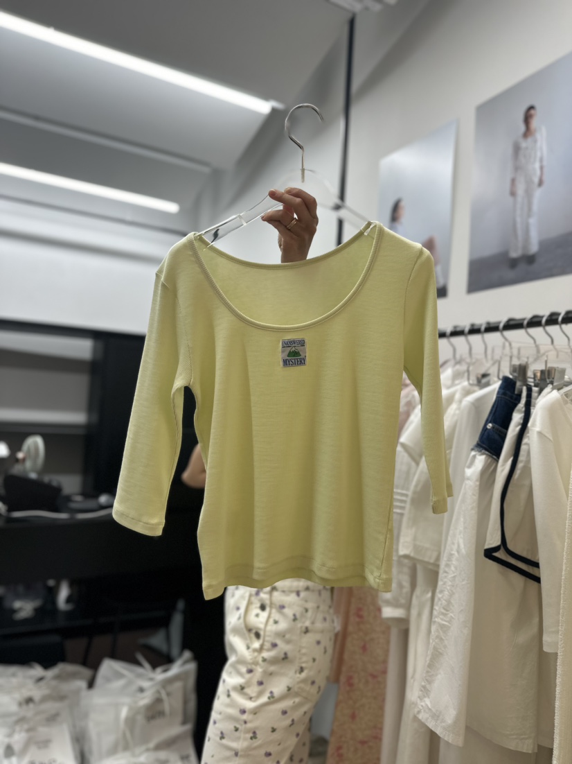 UNANSWERED/MYSTERY韓國直郵東大門代購女裝新品休閑長袖T恤UNANSWERED/MYSTERY長袖T恤圖色4