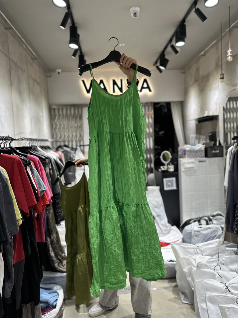 VANTA直郵韓國代購女裝新品時尚真品熱賣人氣24春夏連衣裙口袋VANTA連衣裙圖色2