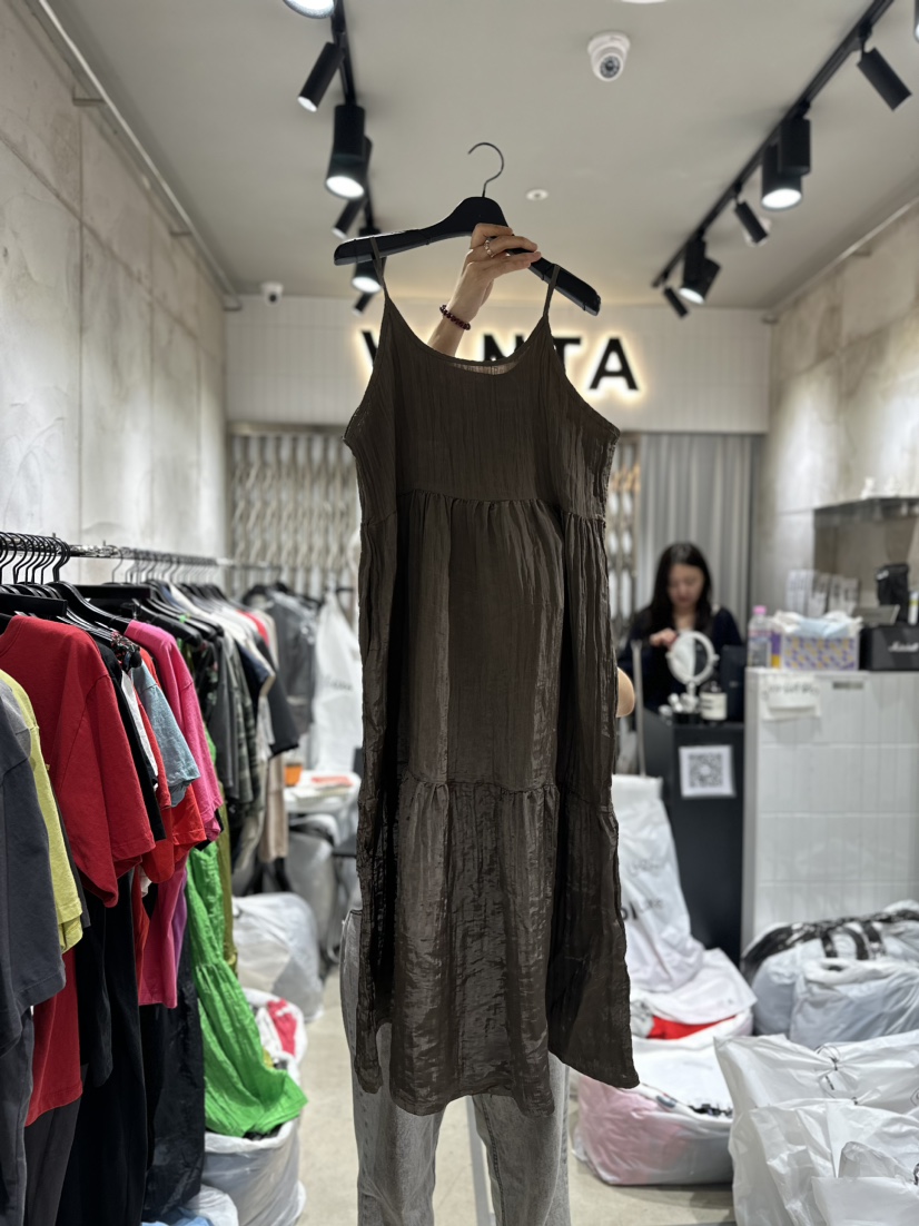 VANTA直郵韓國代購女裝新品時尚真品熱賣人氣24春夏連衣裙口袋VANTA連衣裙圖色3