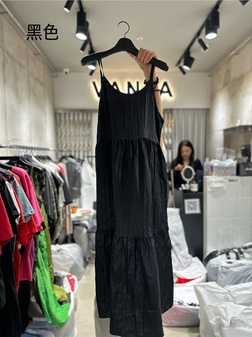 VANTA直郵韓國代購女裝新品時尚真品熱賣人氣24春夏連衣裙口袋VANTA連衣裙圖色4