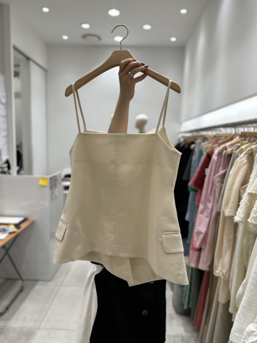 X PARTY直郵韓國代購女裝新品熱賣人氣24春夏時尚吊帶背心XPARTY吊帶/背心