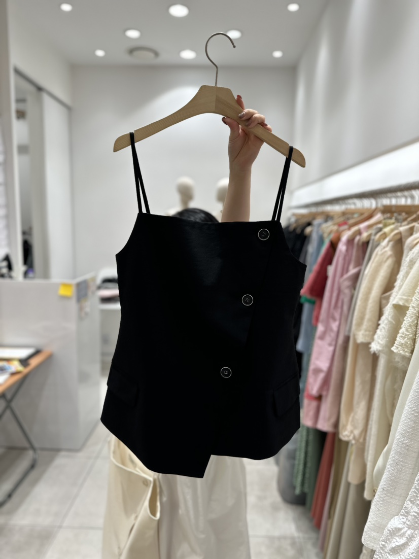 X PARTY直郵韓國代購女裝新品熱賣人氣24春夏時尚吊帶背心XPARTY吊帶/背心圖色2