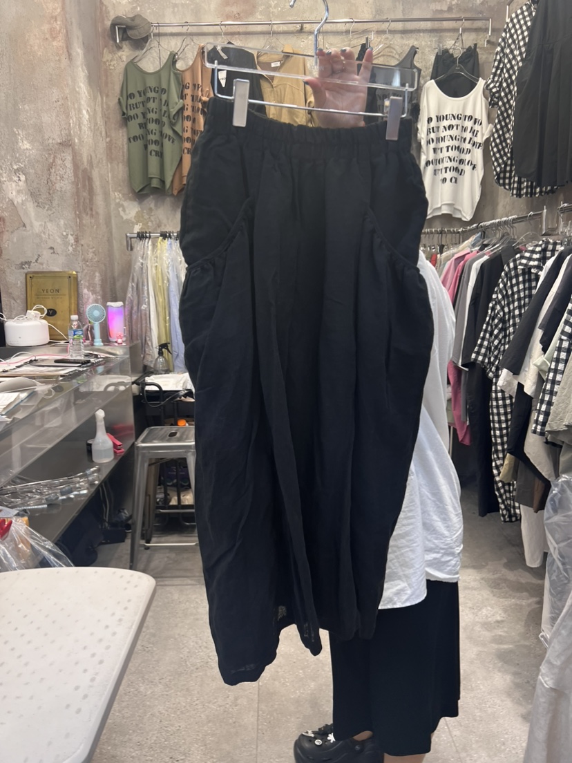 YEON-男女裝韓國直郵東大門實拍女裝新品真品推薦長裙亞麻YEON長裙圖色2