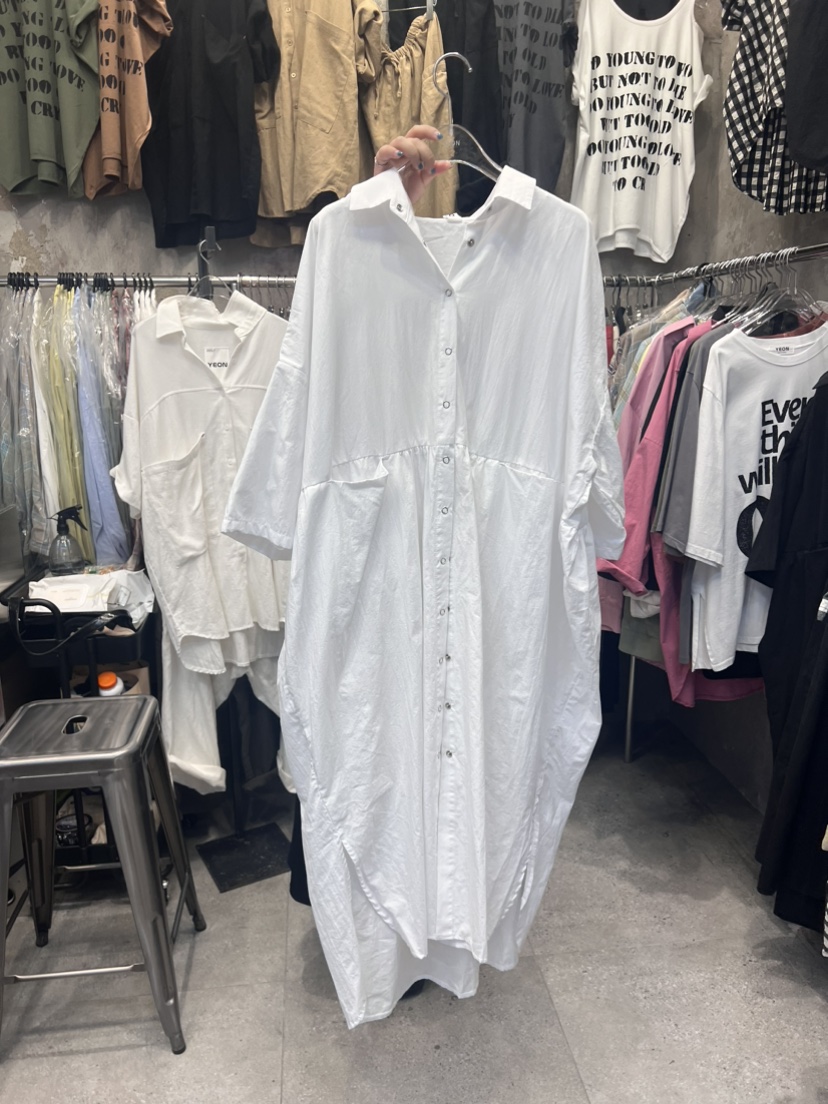 YEON-男女裝直郵韓國代購女裝新品職業休閑時尚連衣裙口袋YEON連衣裙