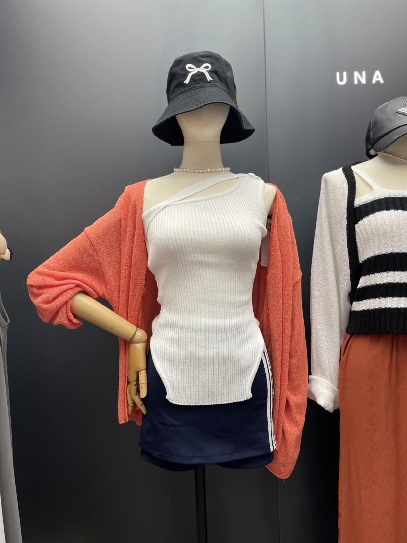 UNA韓國直郵女裝新品真品熱賣職業推薦休閑24春夏人氣針織衫THEMAY/UNA針織衫