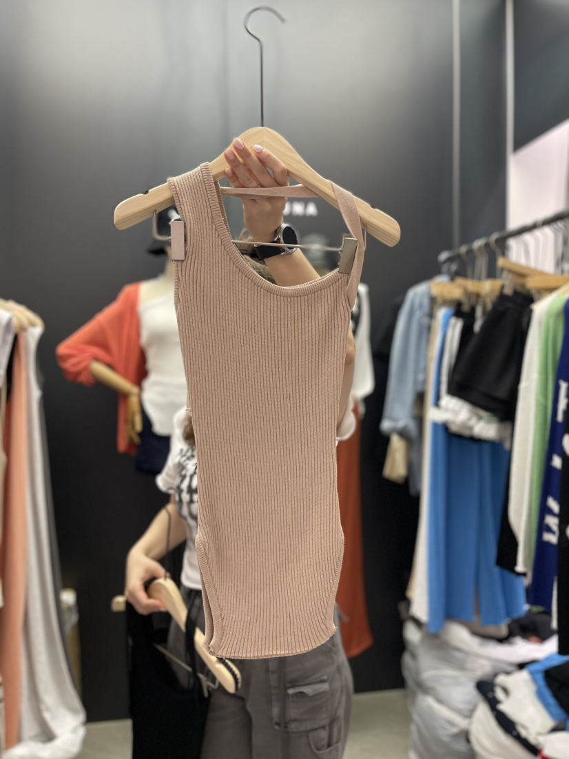 UNA韓國直郵女裝新品真品熱賣職業推薦休閑24春夏人氣針織衫THEMAY/UNA針織衫