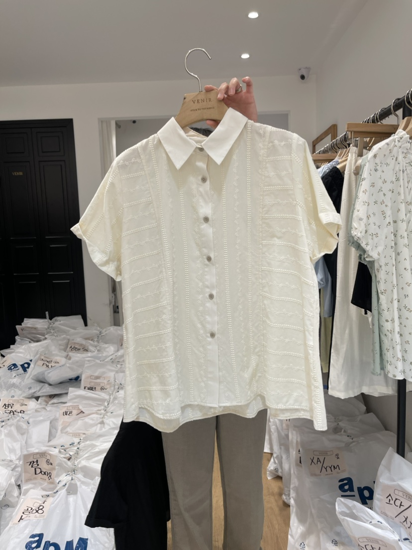 VENIR韓國直郵東大門實拍女裝新品熱賣職業真品時尚襯衫蕾絲衫VENIR-a襯衫/蕾絲衫圖色3