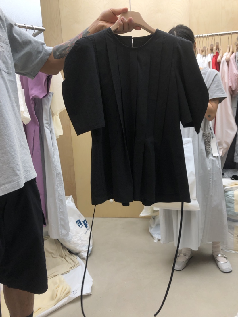 BASKET韓國直郵女裝新款真品時尚休閑熱賣24春夏襯衫蕾絲衫BASKET襯衫/蕾絲衫圖色2