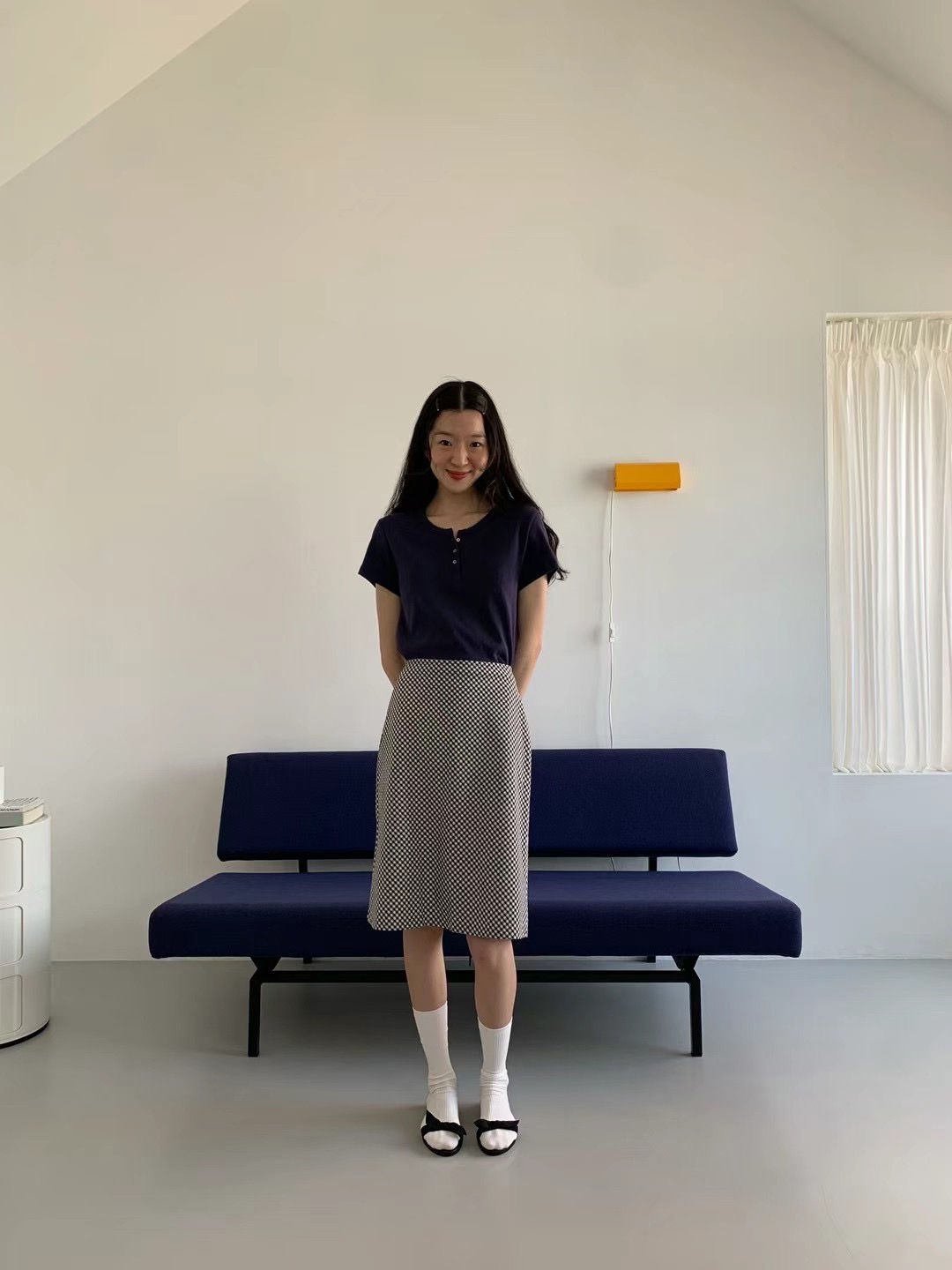 WEATHER韓國直郵女裝新品推薦熱賣職業24春夏半身裙中短裙JOURNAL半身裙/中短裙