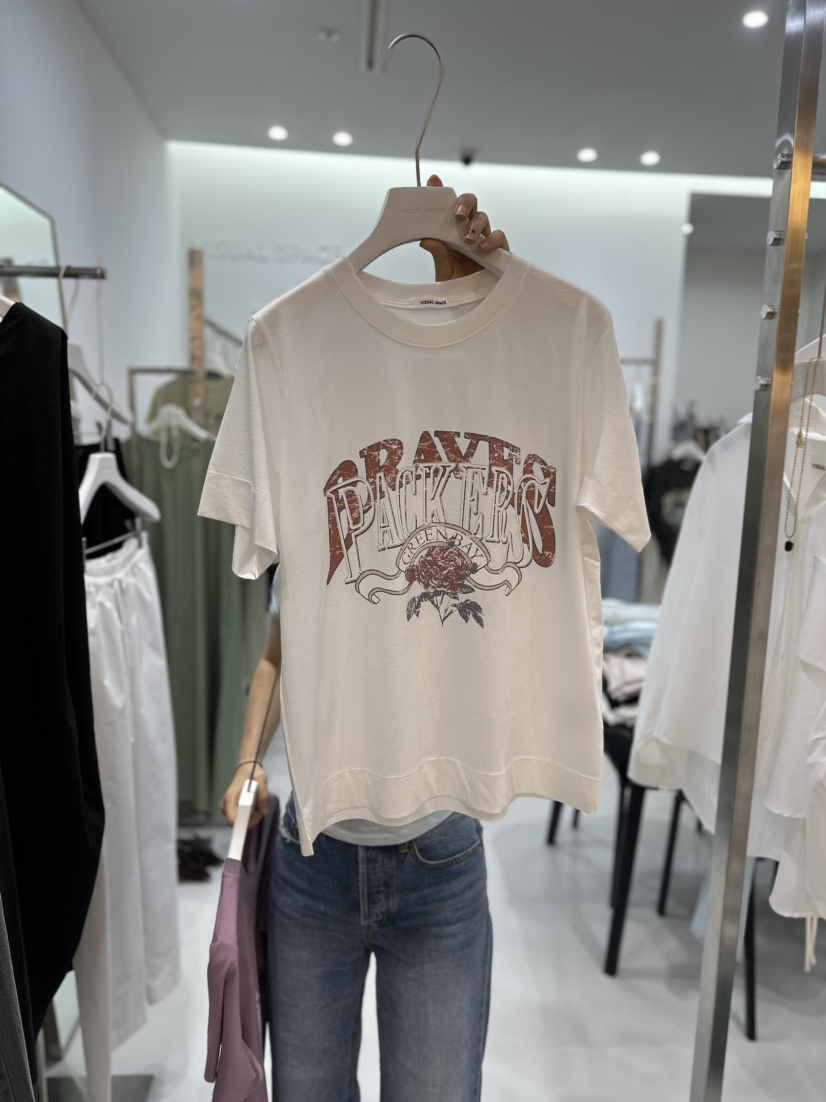 VISUAL SPACE東大門直郵女裝新品推薦時尚真品熱賣人氣T恤VISUAL SPACET恤圖色1