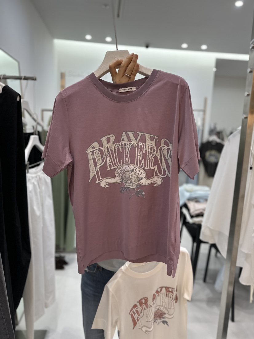 VISUAL SPACE東大門直郵女裝新品推薦時尚真品熱賣人氣T恤VISUAL SPACET恤圖色2