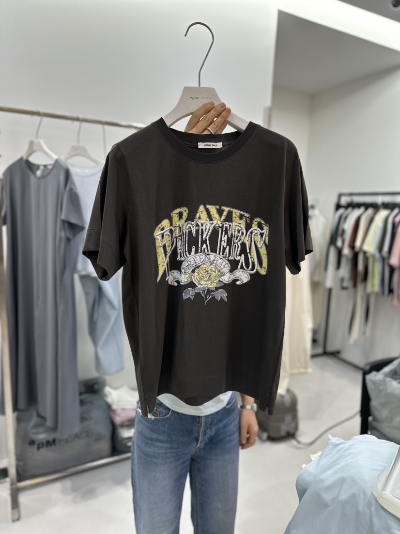 VISUAL SPACE東大門直郵女裝新品推薦時尚真品熱賣人氣T恤VISUAL SPACET恤圖色3