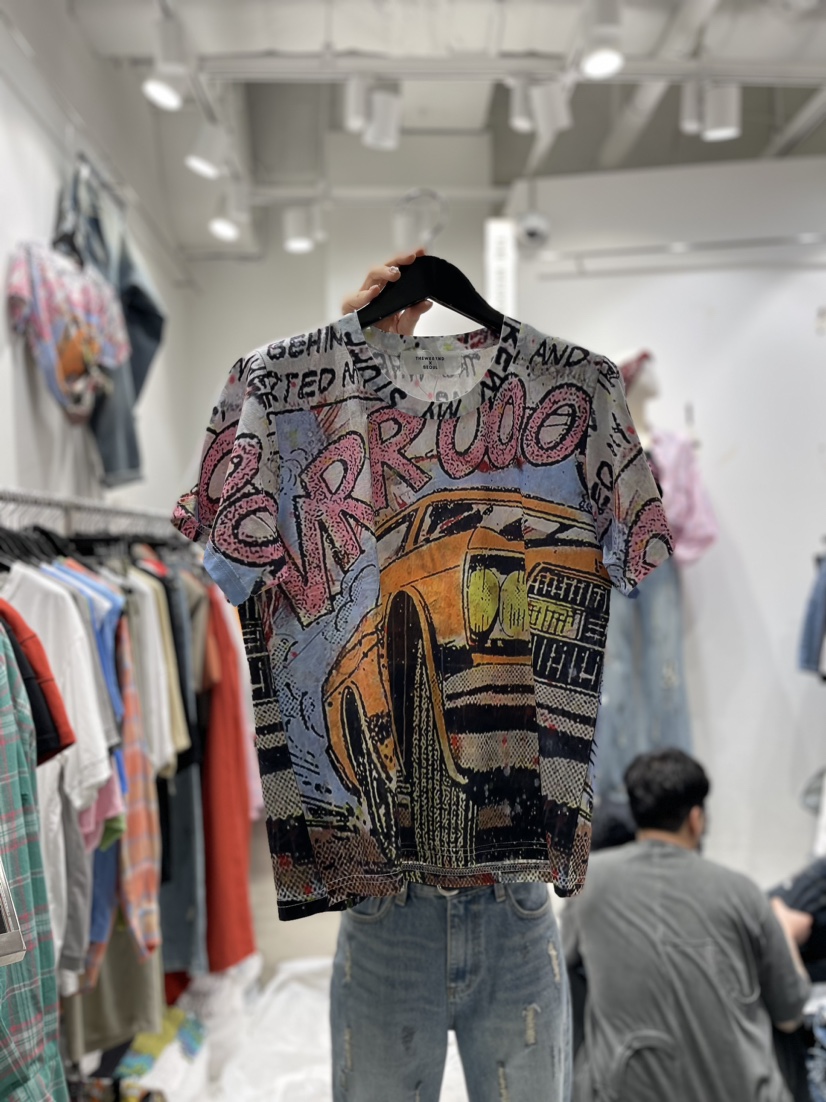 THE WEEKND韓國直郵女裝新款24春夏熱賣真品職業休閑T恤THE WEEKNDT恤