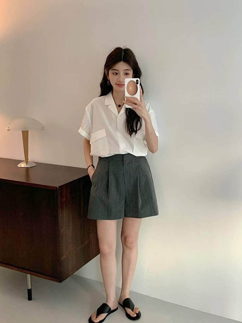 EGG/DS訂貨周期長韓國直郵東大門實拍女裝新款真品襯衫蕾絲衫PROJECT ELF/ELF-L襯衫/蕾絲衫