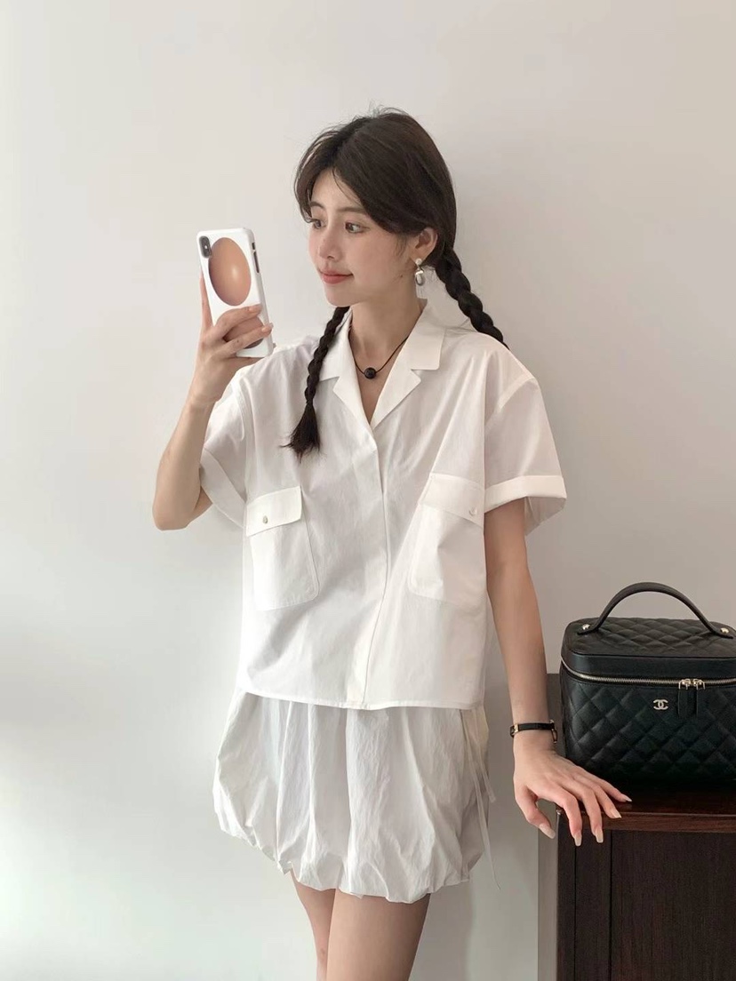 EGG/DS訂貨周期長韓國直郵東大門實拍女裝新款真品襯衫蕾絲衫PROJECT ELF/ELF-L襯衫/蕾絲衫