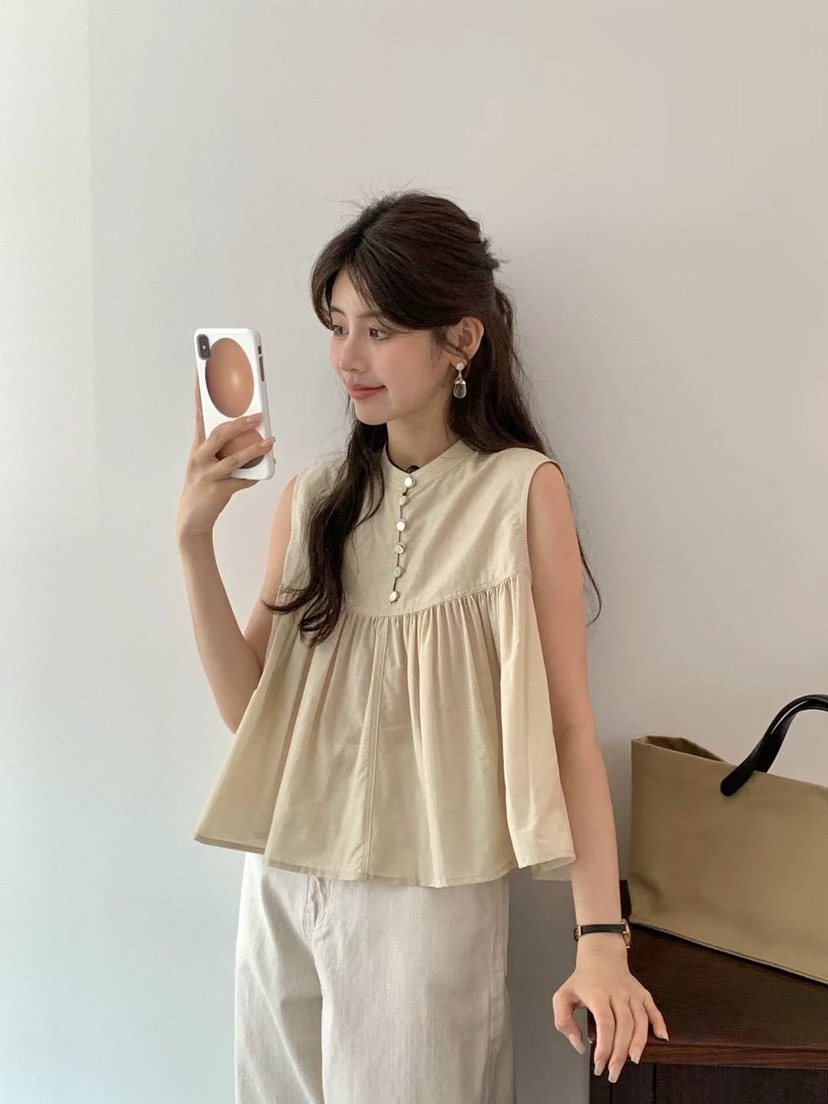 EGG/DS訂貨周期長韓國直郵東大門實拍女裝新款休閑吊帶背心PROJECT ELF/ELF-L吊帶/背心