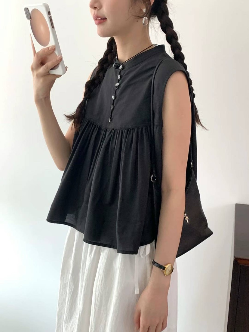 EGG/DS訂貨周期長韓國直郵東大門實拍女裝新款休閑吊帶背心PROJECT ELF/ELF-L吊帶/背心