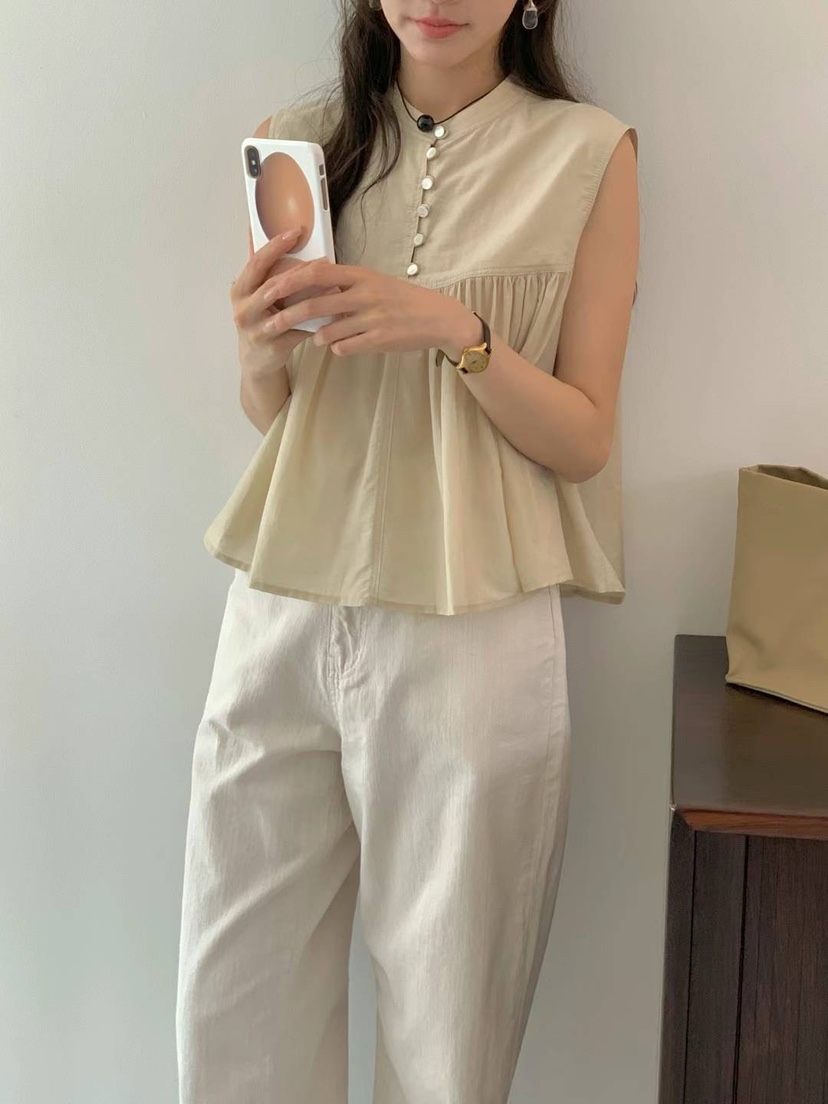 EGG/DS訂貨周期長韓國直郵東大門實拍女裝新款休閑吊帶背心PROJECT ELF/ELF-L吊帶/背心
