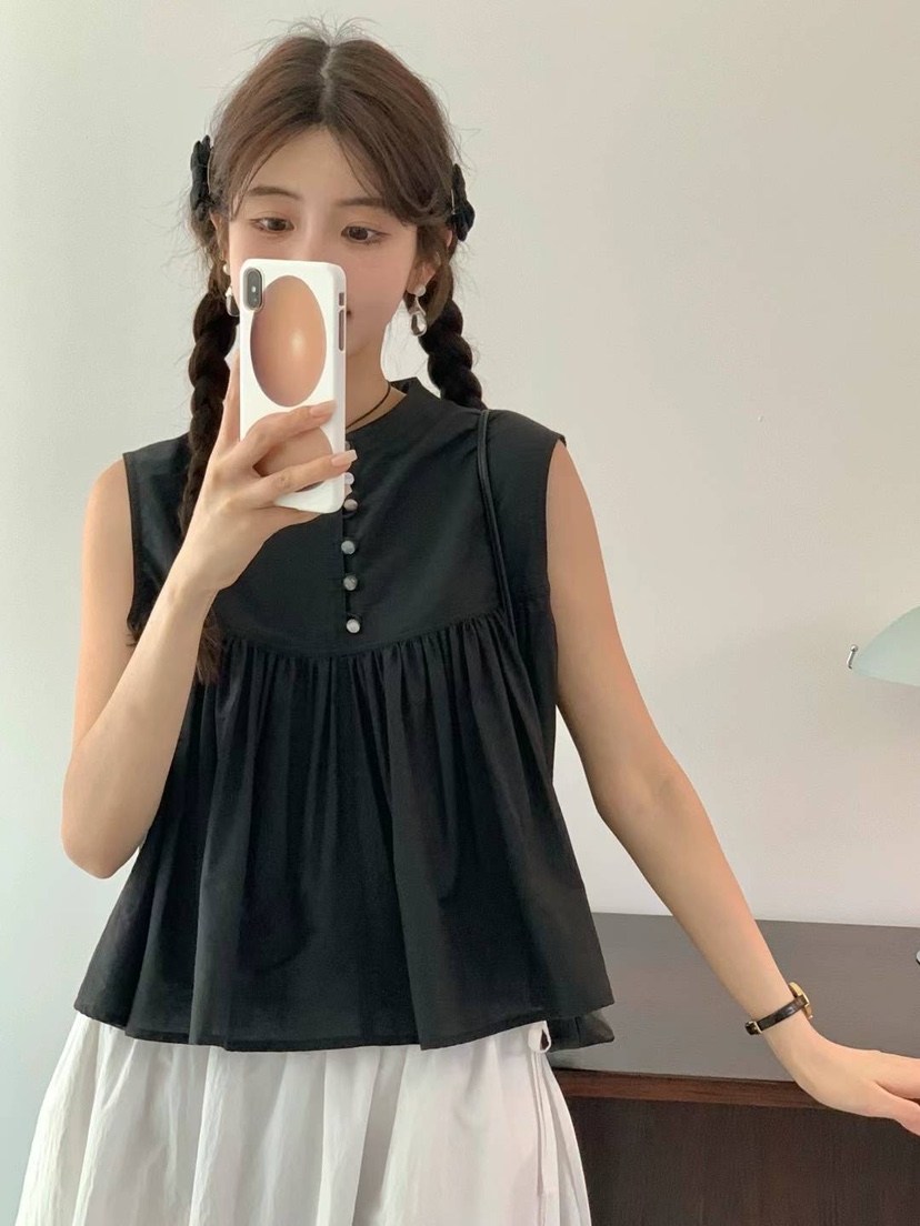 EGG/DS訂貨周期長韓國直郵東大門實拍女裝新款休閑吊帶背心PROJECT ELF/ELF-L吊帶/背心圖色2
