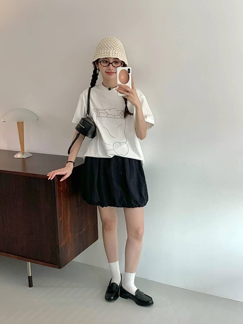EGG/DS訂貨周期長韓國直郵東大門實拍女裝新品職業24春夏短裙PROJECT ELF/ELF-L短裙