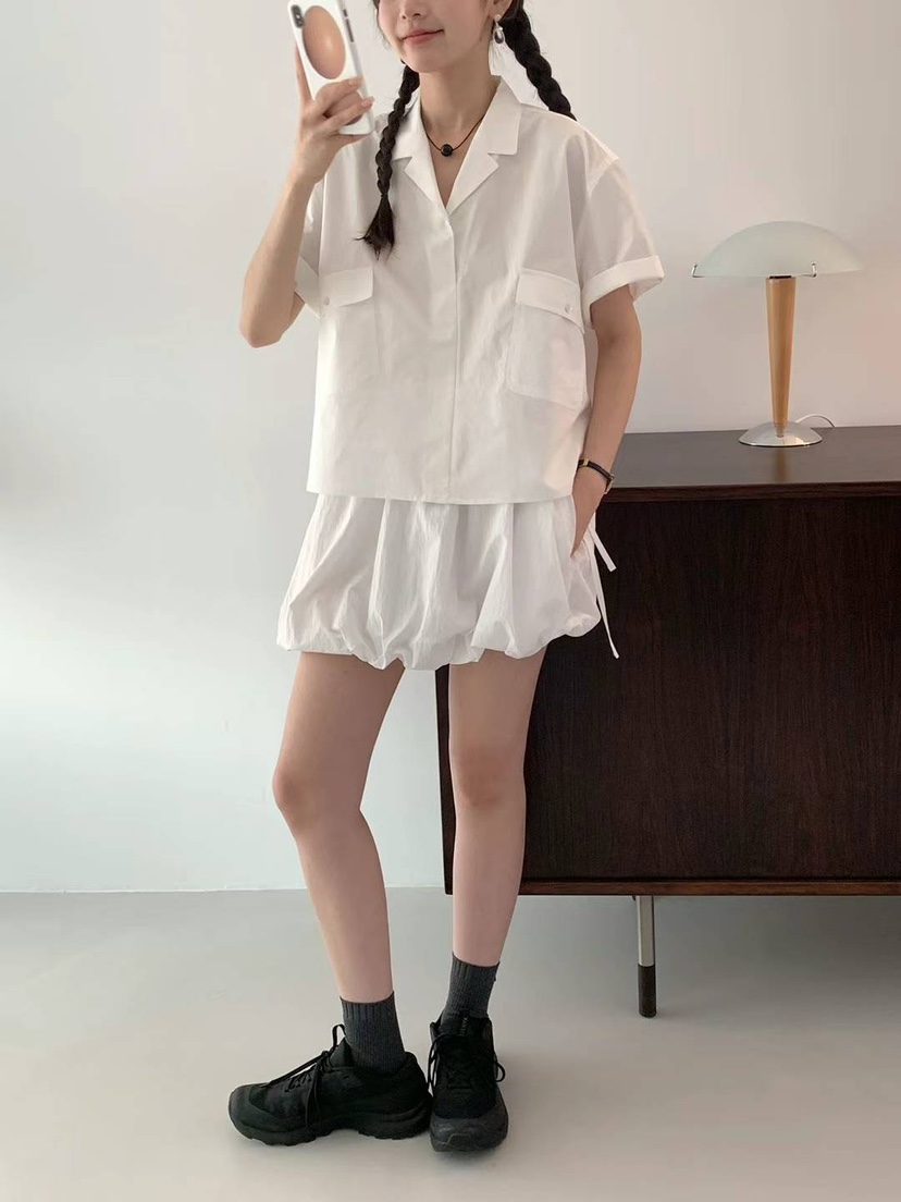 EGG/DS訂貨周期長韓國直郵東大門實拍女裝新品職業24春夏短裙PROJECT ELF/ELF-L短裙