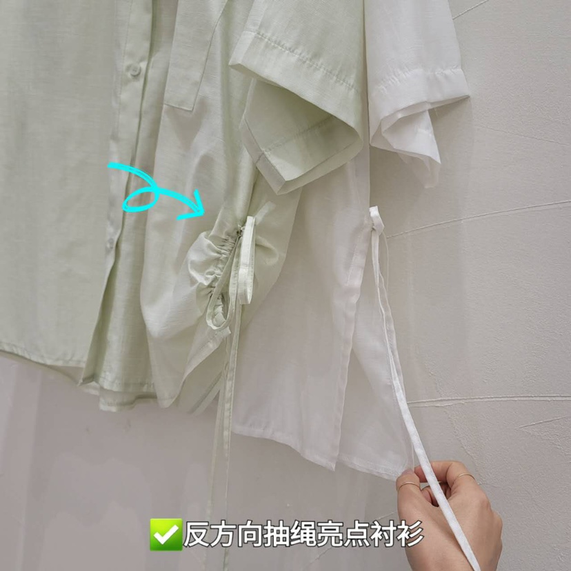 Lottimo韓國直郵女裝新品時尚真品人氣休閑24春夏襯衫蕾絲衫LOTTIMO襯衫/蕾絲衫