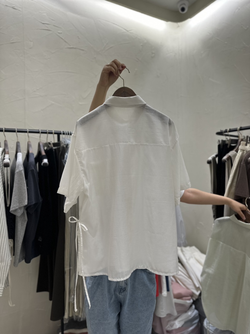 Lottimo韓國直郵女裝新品時尚真品人氣休閑24春夏襯衫蕾絲衫LOTTIMO襯衫/蕾絲衫