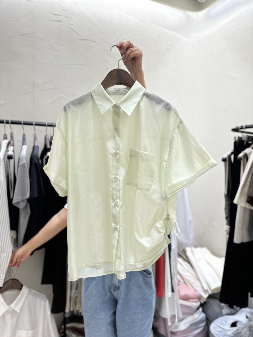 Lottimo韓國直郵女裝新品時尚真品人氣休閑24春夏襯衫蕾絲衫LOTTIMO襯衫/蕾絲衫圖色2