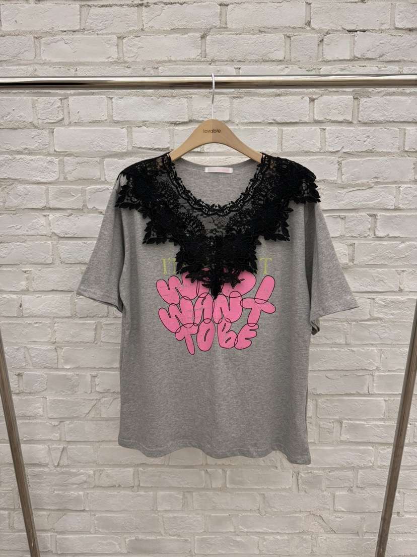 LOVABLE韓國直郵東大門代購女裝新款推薦真品熱賣休閑職業T恤LOVABLET恤圖色1