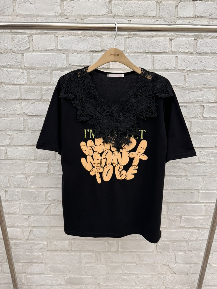 LOVABLE韓國直郵東大門代購女裝新款推薦真品熱賣休閑職業T恤LOVABLET恤圖色3
