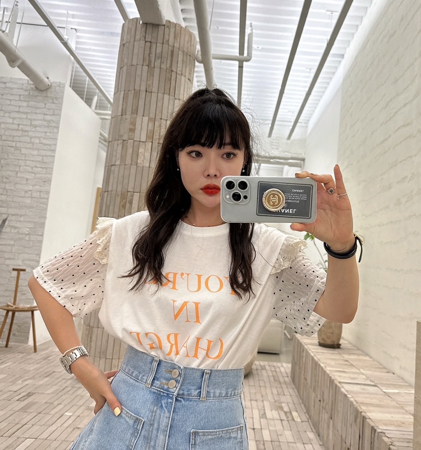 LOVABLE韓國直郵東大門實拍女裝新款24春夏時尚職業人氣T恤LOVABLET恤