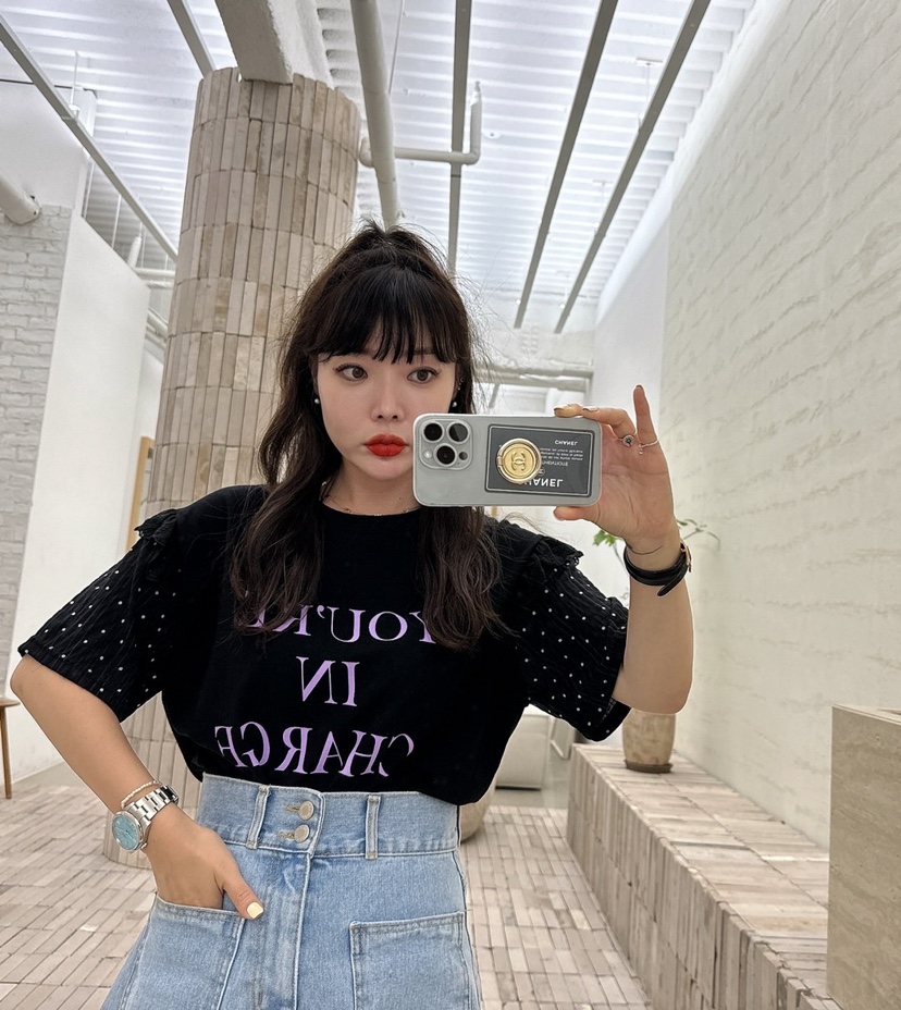 LOVABLE韓國直郵東大門實拍女裝新款24春夏時尚職業人氣T恤LOVABLET恤