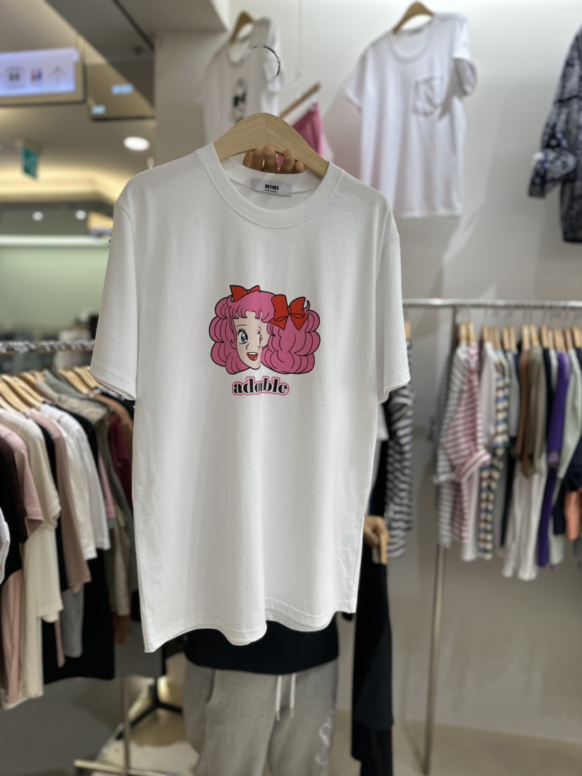 MIMI韓國直郵女裝新款職業真品熱賣休閑人氣推薦時尚24春夏T恤101SHOWROOM/AYCET恤圖色1