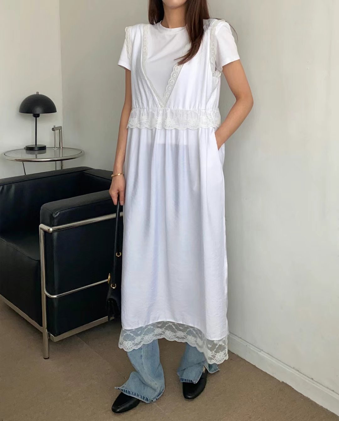 MODNEY韓國直郵女裝新品熱賣真品時尚推薦職業24春夏連衣裙TWOWAY連衣裙圖色2