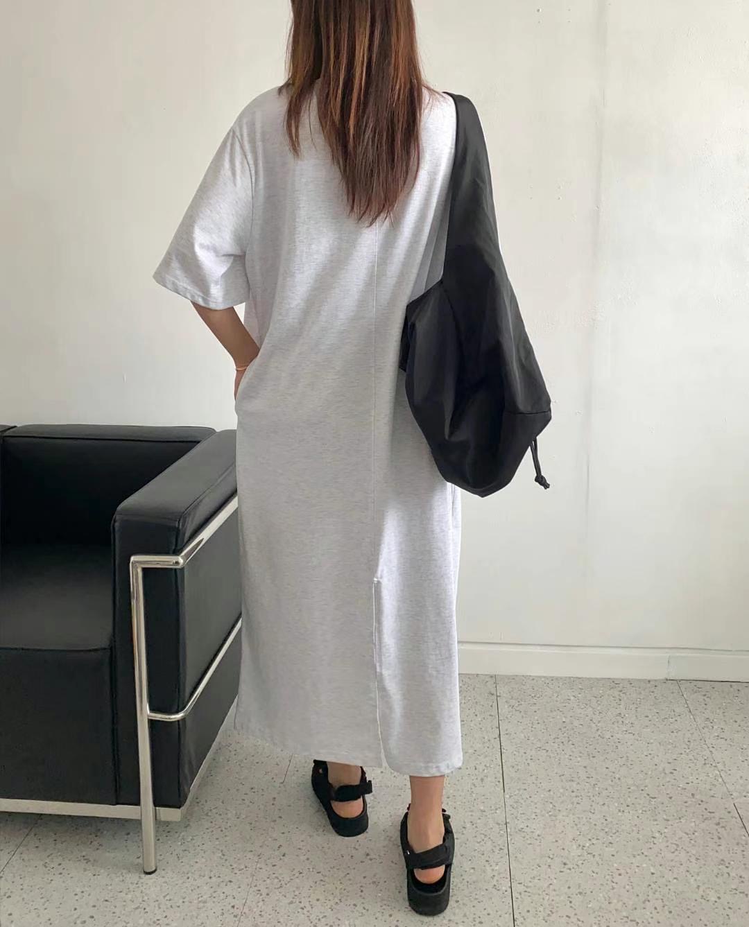 MODNEY韓國直郵女裝新品熱賣真品推薦時尚職業休閑24春夏連衣裙TWOWAY連衣裙