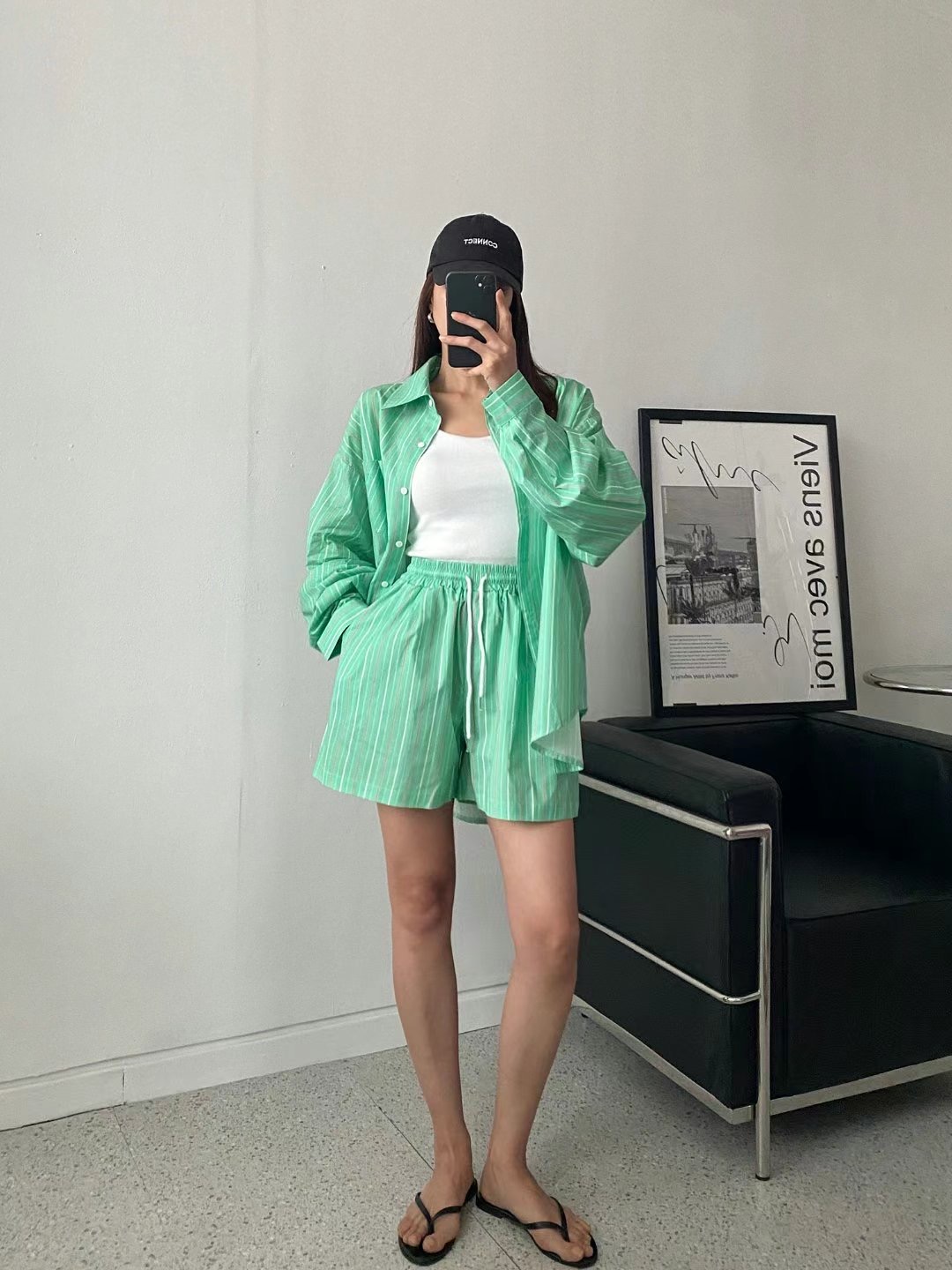 MODNEY韓國直郵東大門代購女裝新款熱賣休閑推薦職業24春夏短褲TWOWAY短褲圖色2