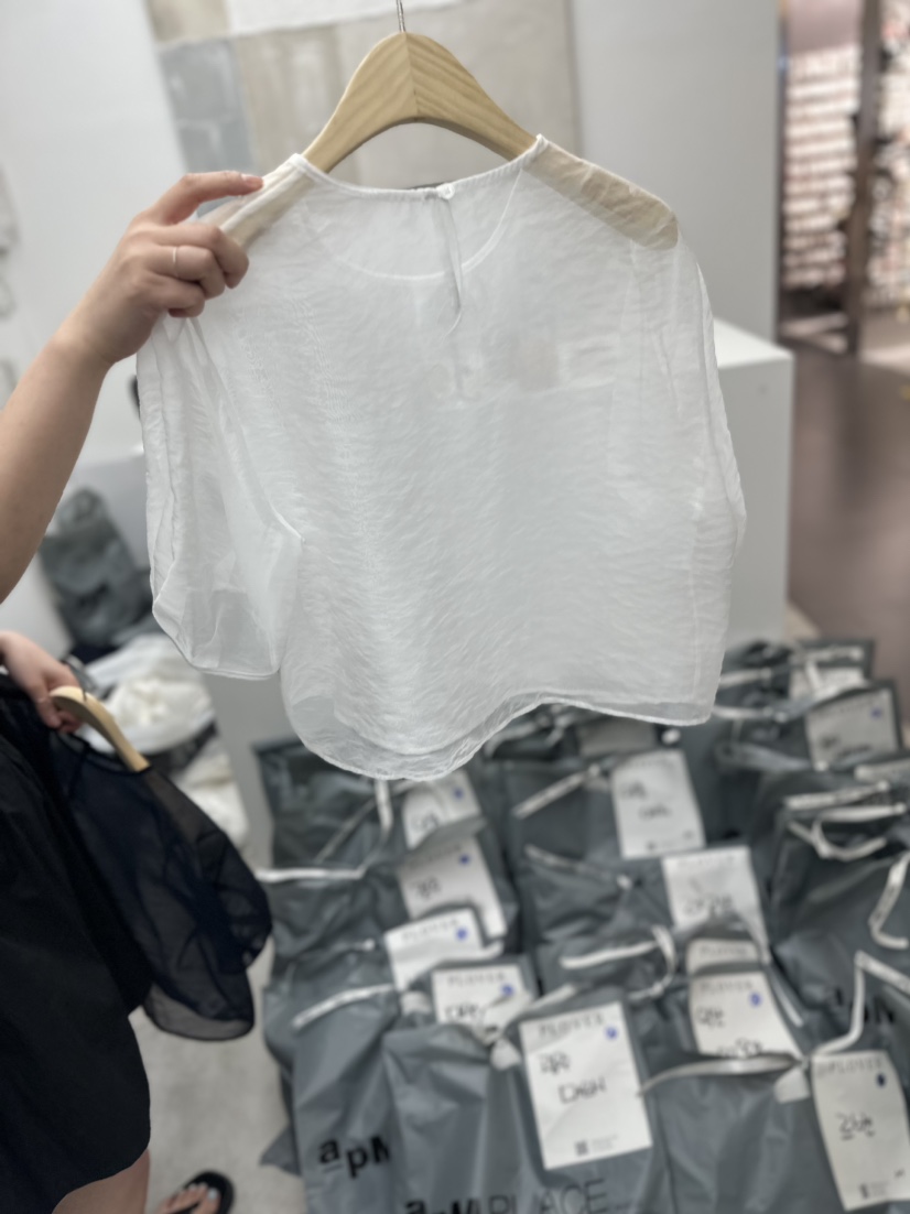 PLO_VER韓國直郵女裝新品24春夏職業真品熱賣時尚襯衫蕾絲衫NODE 925襯衫/蕾絲衫