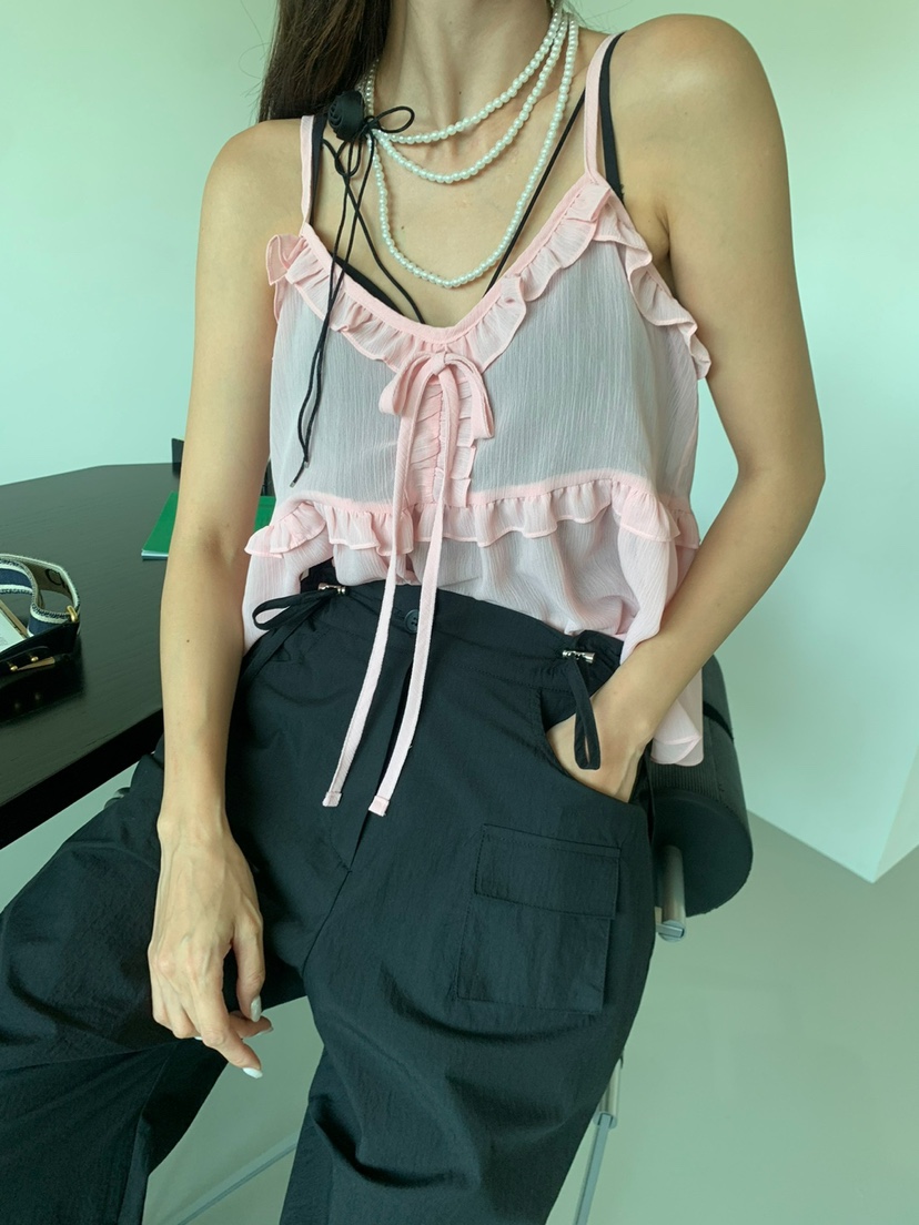 BANI BLUBH韓國直郵東大門代購女裝新款推薦熱賣休閑褲口袋BANI BLUSH休閑褲